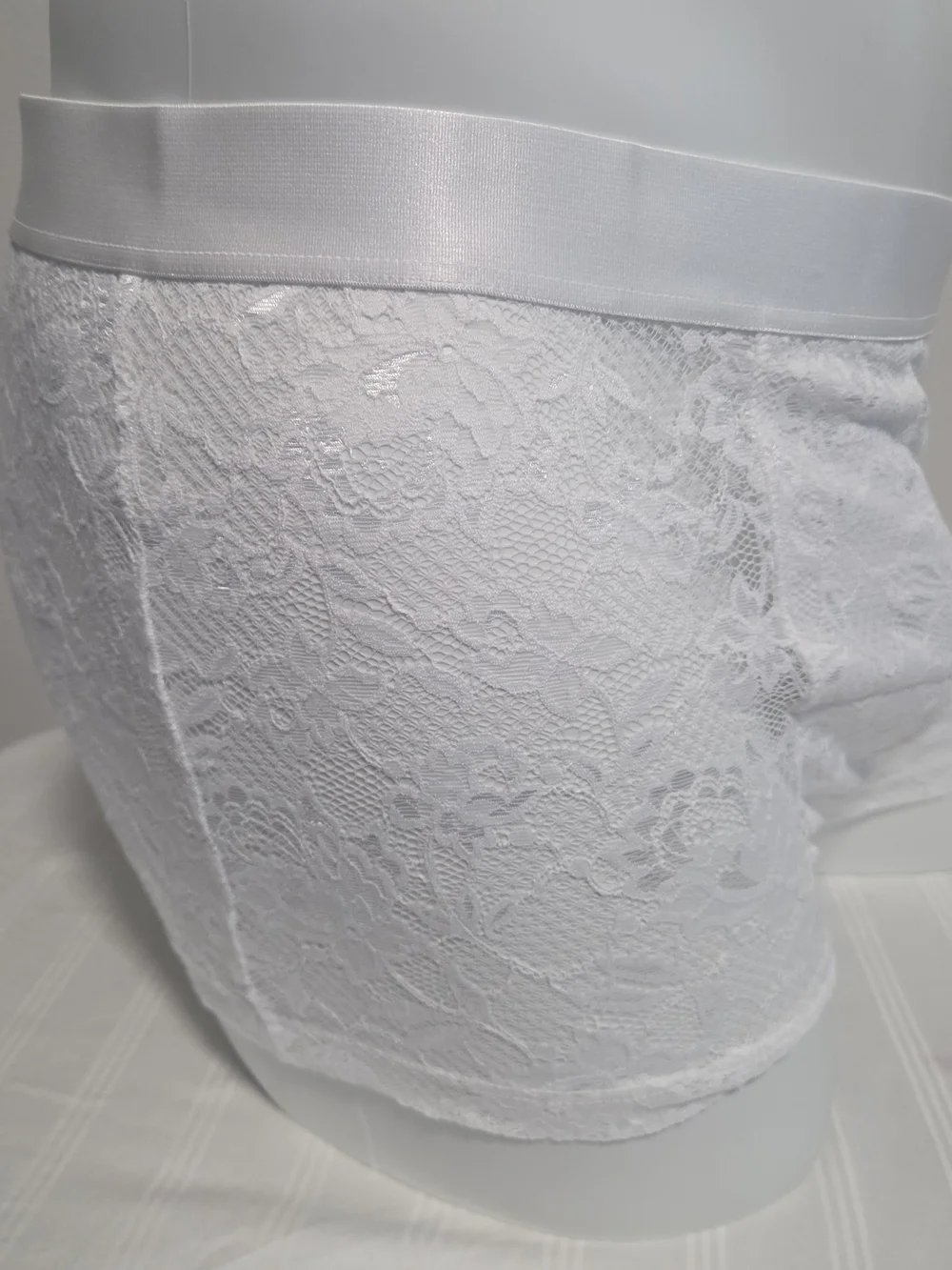Cosabella White Lace Classic Trunk Briefs for Men